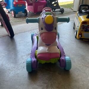 Ride-On Unicorn Toy with Lights and Sounds